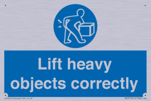 Lift heavy objects correctly